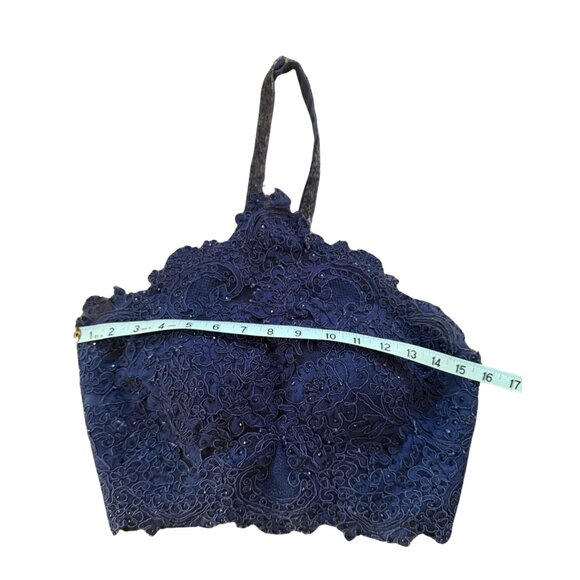 🔥 STEAL! Sherri Hill 50419 Navy Mermaid Gown Size 4 - Worn Once! 💙 - Picture 13 of 17